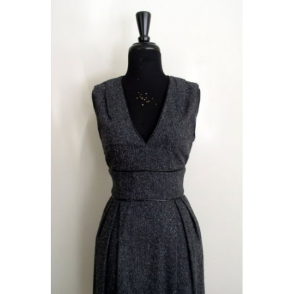 Adam by Adam Lippes Dresses & Skirts - ADAM Adam Lippes Gray Silk Wool Tweed Shift Dress